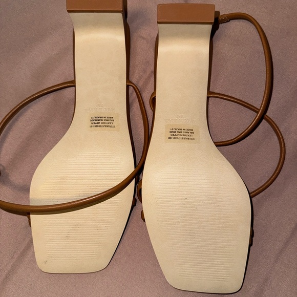Steve Madden Brown Strappy Heels - Picture 3 of 5